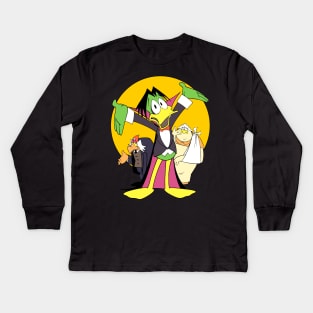 Count Duckula Kids Long Sleeve T-Shirt